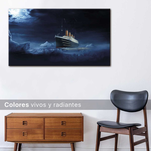 Cuadro Titanic Barco Rms Titanic Atlantico Canvas  130x60