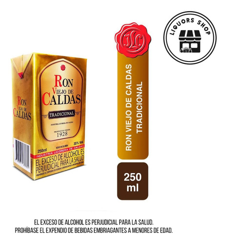 Ron Tradicional Caldas 250 Ml