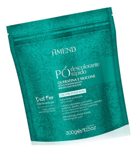 Kit 15 Pó Descolorante Amend Queratina E Silicone 300g