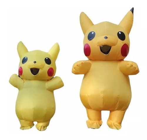 Fantasia Pikachu inflável Pokemon Adulto Cosplay Pokemon Go
