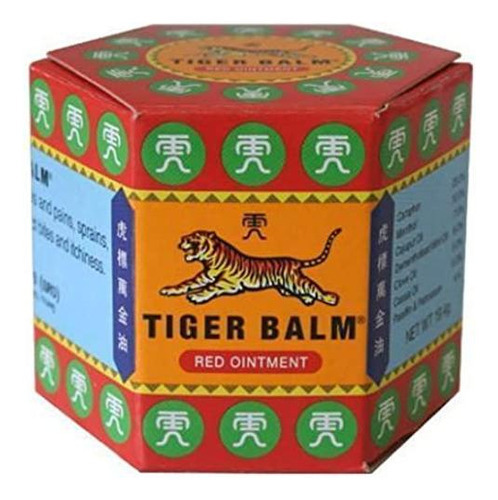 Tiger Balm - Bálsamo para tigres para aliviar el dolor rojo