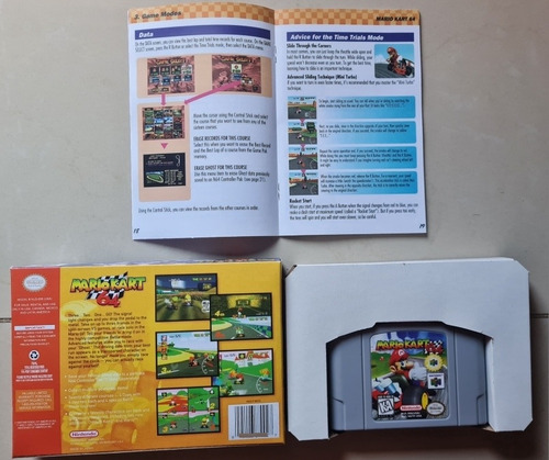 Mario Kart 64 Cartucho Rpro Con Caja Y Manual N64 Nintendo (Usado)