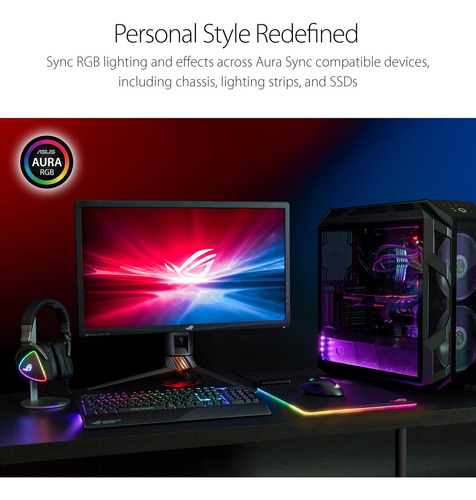 Asus Rog Balteus Qi Alfombrilla De Ratón Vertical Para Con Y