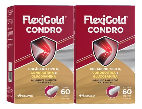 Flexigold Condro Herbamed Kit 2 Caixas De 60 Cápsulas Cada