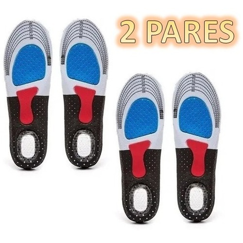 Imagen 1 de 10 de Pack X4 Plantillas Silicona Gel Ortopedicas Espolon Fascitis