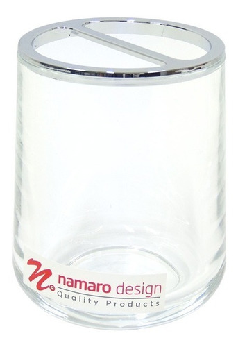Portacepillos Acrilico Fashion Ba-440055 Namaro Design Color Transparente