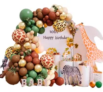 Comprar Fiesta Globo Decoración Animales Selva Safari Jirafa Verde