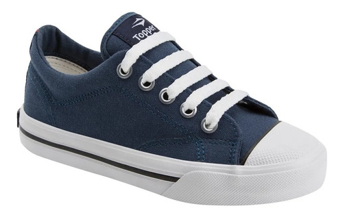 Zapatillas Topper Profesional Azul Lona Clasicas Niños Niñas