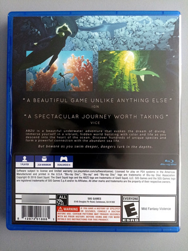 Abzu - Ps4 Excelente Estado (Usado)