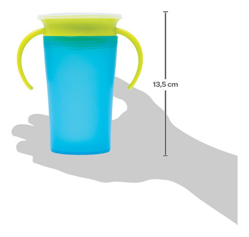 Kit 2 Copo Infantil Antivazamento 360º Com Alça Criança Buba Cor Rosa/azul