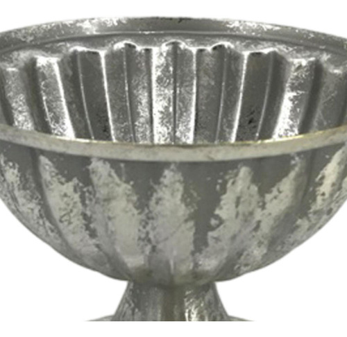 Vaso Decorativo De Urna Francesa, Peça Prata Antiga Grande