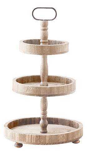 Soporte De Madera Para Pasteles, Torres Redondas Para
