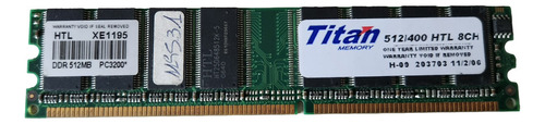 Memoria Ram Ddr Pc3200 512mb Titan (Usado)