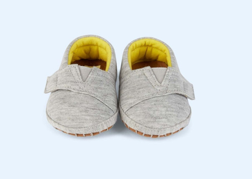 Zapato Alpargata Bebé Toms Crib - Grey Jersey