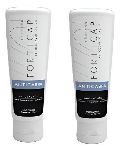 Pack 2 Shampoo Forticap Anticaspa 130ml C/u Ketoconazol 2%
