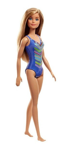 Muñeca Barbie Original Playa Vestido De Baño Mattel