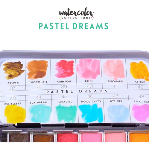 Art Philosophy Confections Set 12 Acuarelas Pastel Dreams