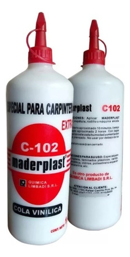Cola Vinilica Maderplast C-102  Fuerte  X 1 Kg Con Aplicador