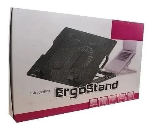 Soporte Notebook Portátil Plegable Ventilador Led Ergostand