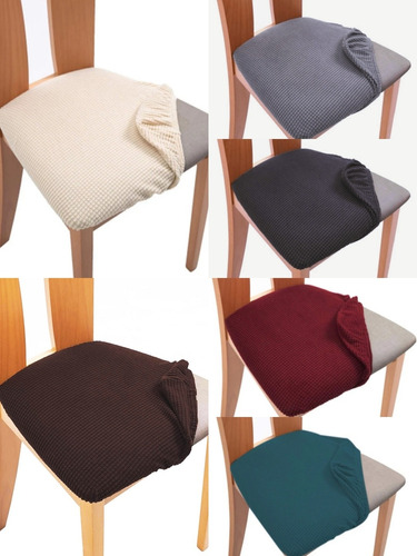 Funda De Asiento Para Silla Adaptables X 8 Color A Elección