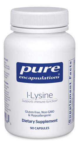 Aminoácidos L-lysine 90 Cápsulas Pure Encapsulations