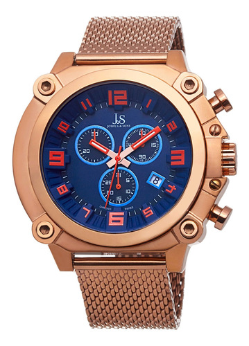 Reloj Para Hombre Joshua & Sons Js58rg De Cuarzo Con