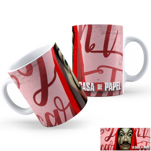 Taza Cerámica La Casa De Papel Aa Calidad