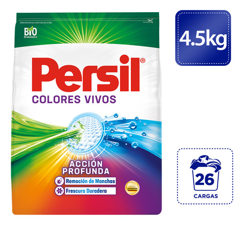 Persil detergente en polvo colores vivos 4.5kg