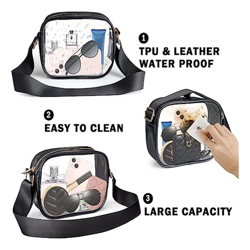 Bolso Bandolera Transparente Para Fanáticos De Los Deportes,