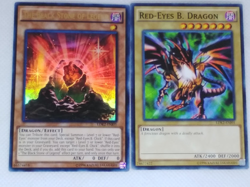 Red-eyes Black Dragon+ The Black Stone Of Legend Yugioh 