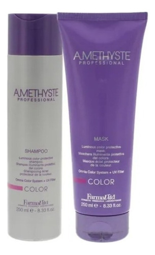  Pack Shampoo Y Tratamiento Farmavita Amethyste Color