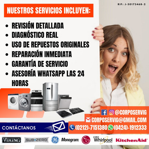 Imagen 4 de 6 de Reparacion Nevera Horno Especialistas Kitchenaid Whirlpool