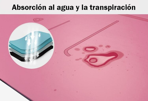 Imagen 6 de 10 de Mat Colchoneta Yoga Caucho Natural 4 Mm Guia De Posiciones