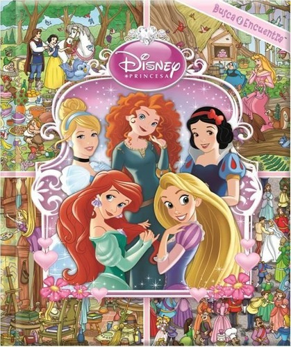 Disney Princesa Busca Y Encuentra 5 Princesas, De Disney. Editorial Publications International
