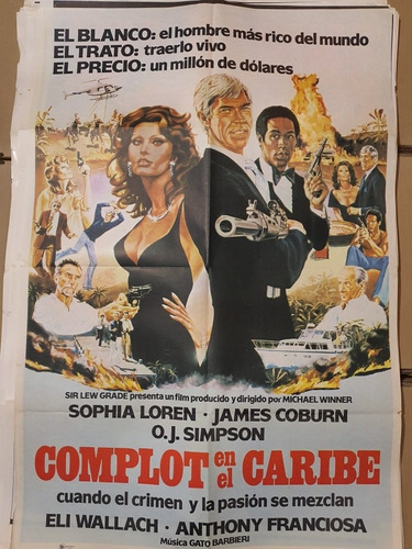 Afiche Cine Original-nuevo-complot En El Caribe-1003