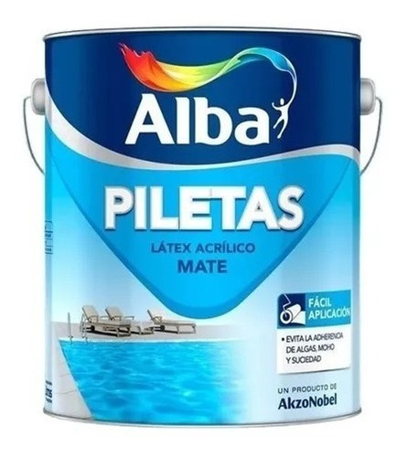 Pintura Pileta Acrilica Mate Alba 4 Lts - Deacero