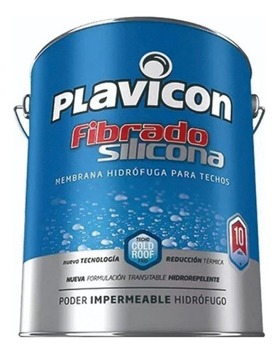 Plavicon Impermeabilizante Fibrado Siliconado Bco 20kg 
