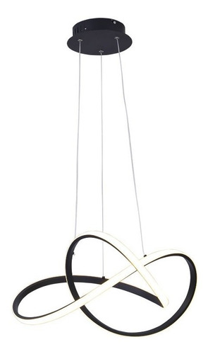 Pendente Fluire Preto E Branco 58cm 30w 3000k Sb001b Bella