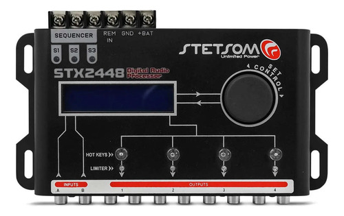 Processador Audio Digital Crossover Equaliza Stx2448 Stetsom