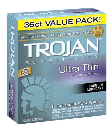 Condones Trojan Ultra Thin Preservativos 12 Piezas