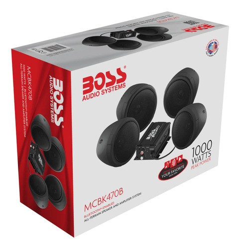 Sistema de altavoces Bluetooth para motocicletas MCBK470B Boss Audio Systems
