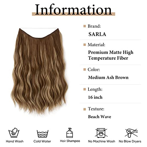 Sarla Highlight Invisible Wire Hair Extension With V1z15