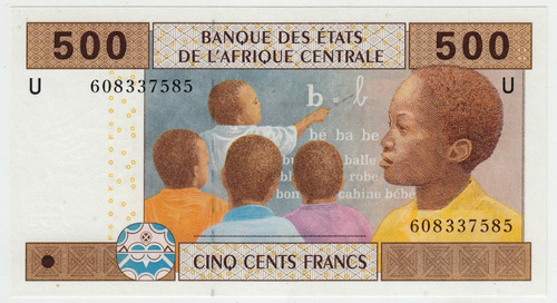 Camerún Billete 500 Francos Unc 202 Pick 206 U