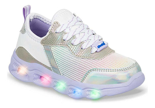 Tenis Con Luces Archori Blanco Para Niña Los Gomosos