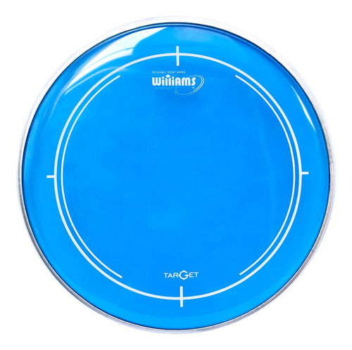 Pele De Caixa/surdo Williams Target Wu2 Duplo Filme Blue 14