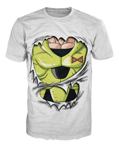 Camiseta Dragon Ball Pectoral Androide 16 Cosplay Disfraz