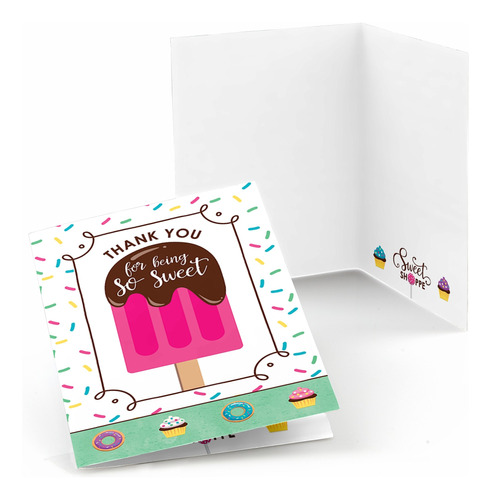 Big Dot Of Happiness Sweet Shoppe - Tarjetas De Agradecimien