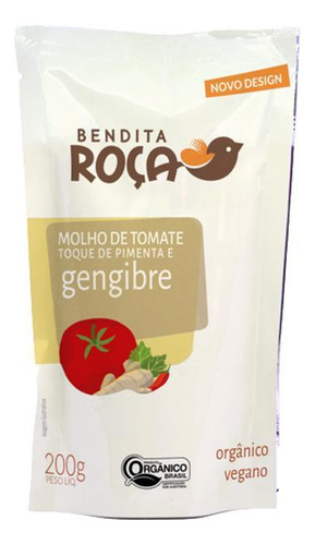 Kit 2x: Molho Tomate Pimenta E Gengibre Orgânico Bendita