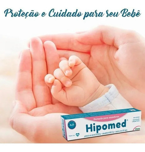 Kit 3 Hipomed Pomada Para Assadura Vit A E D - Cimed