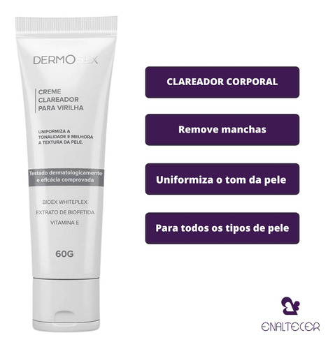 Clareador Virilha Suvaco Axila Creme Firmador De Bumbum Kit